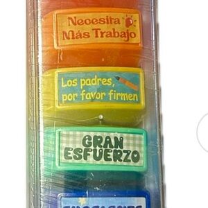 Colorful Motivational Spanish Stamps